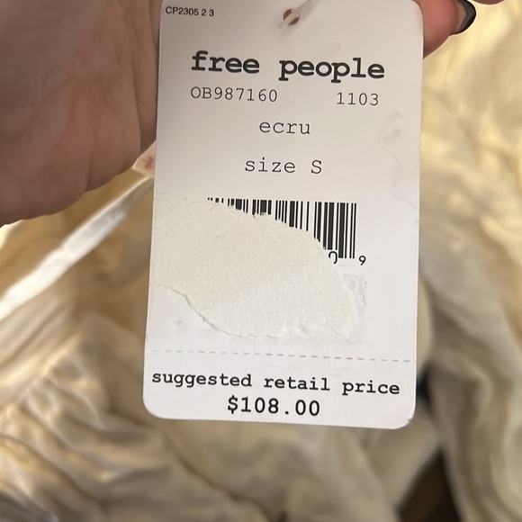 FREE PEOPLE CREAM DRESS - Picture 4 of 10
